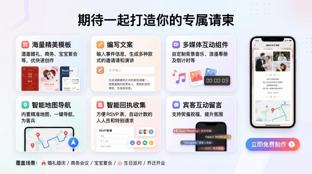 1分钟速成交流沙龙电子请帖！新手也能拿捏的电子邀请函制作技巧